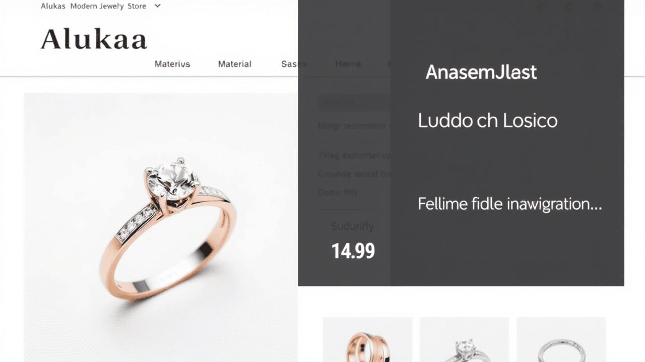 Alukas Modern Jewelry Store WordPress Theme: Stunning & Easy!