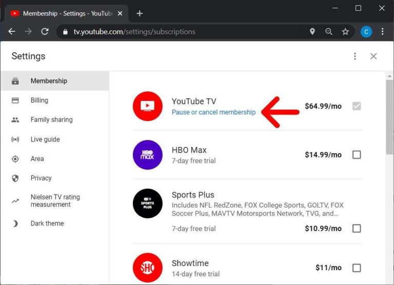 How To Cancel Youtube Tv Free Trial