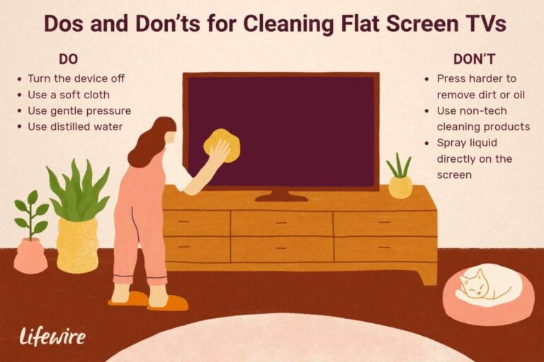 How To Clean Flat Screen Tv Monitor