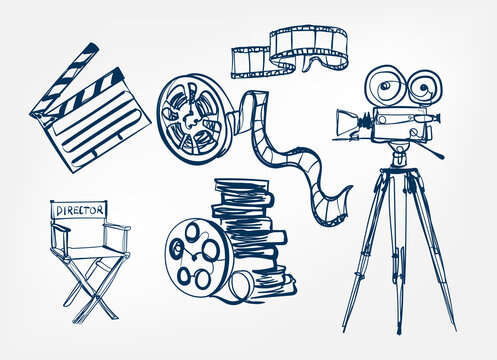 How To Draw A Movie Camera