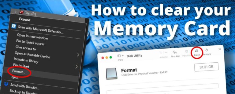 How To Clear Sd Card On Camera