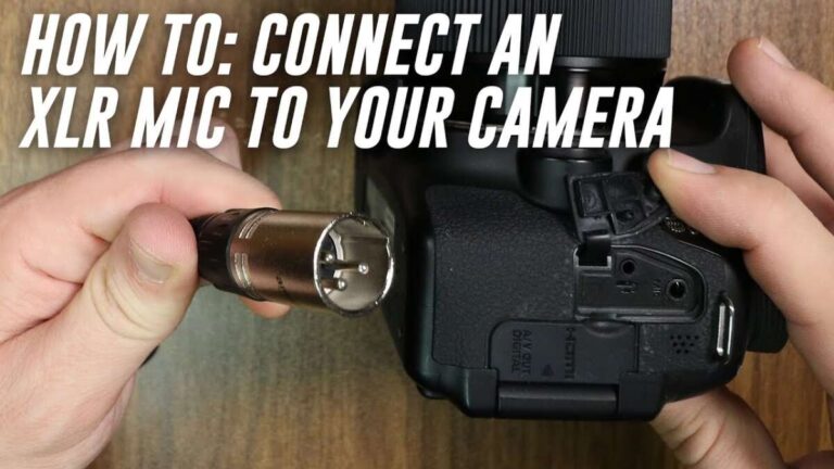 How To Connect Mic To Camera