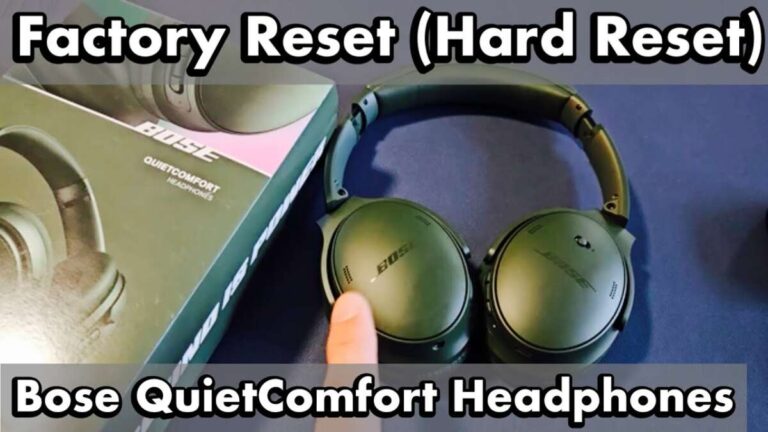 How To Reset Bose Qc Headphones