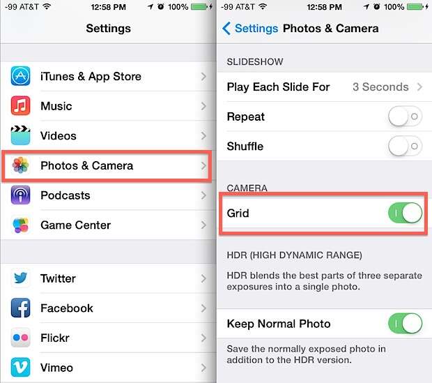 How To Enable Grid On Iphone Camera