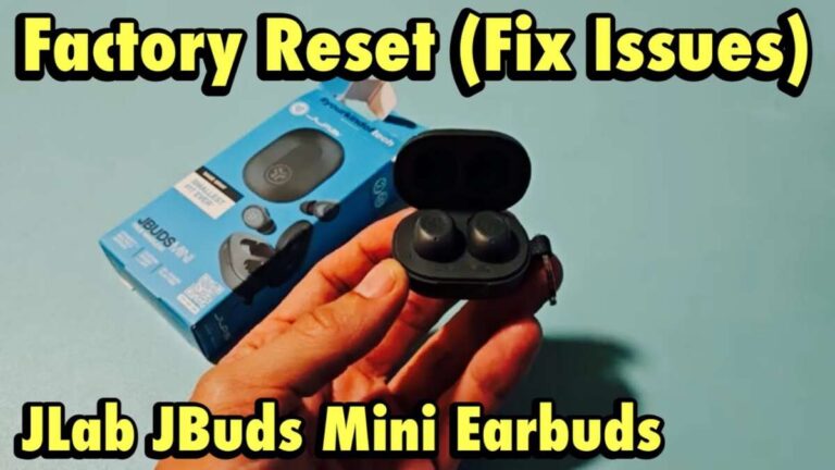 How To Factory Reset Jlab Earbuds