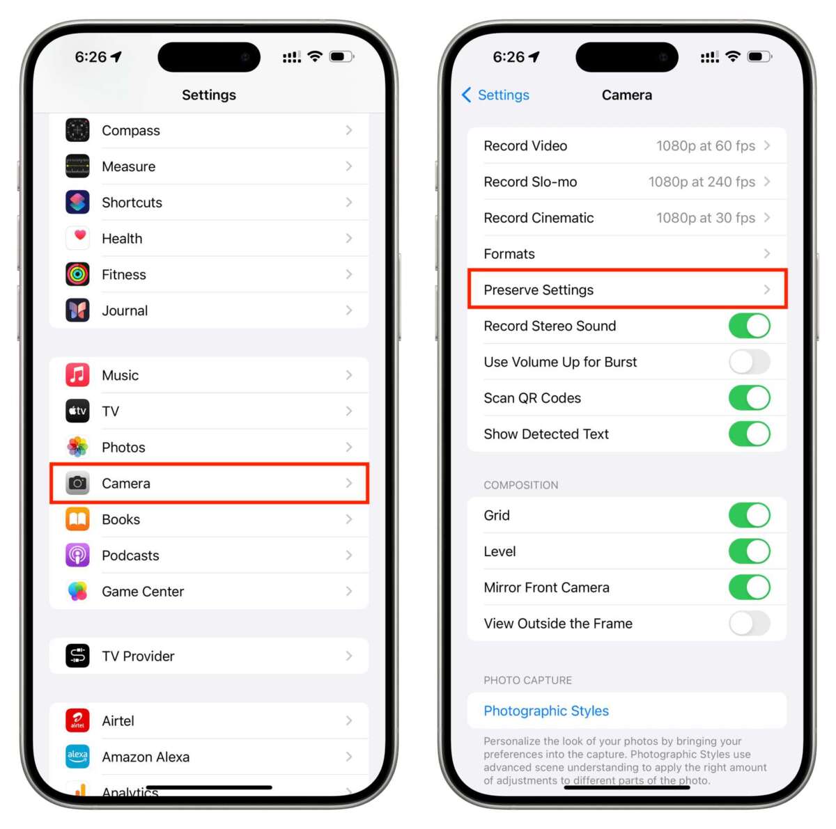 How To Reset Iphone Camera Settings
