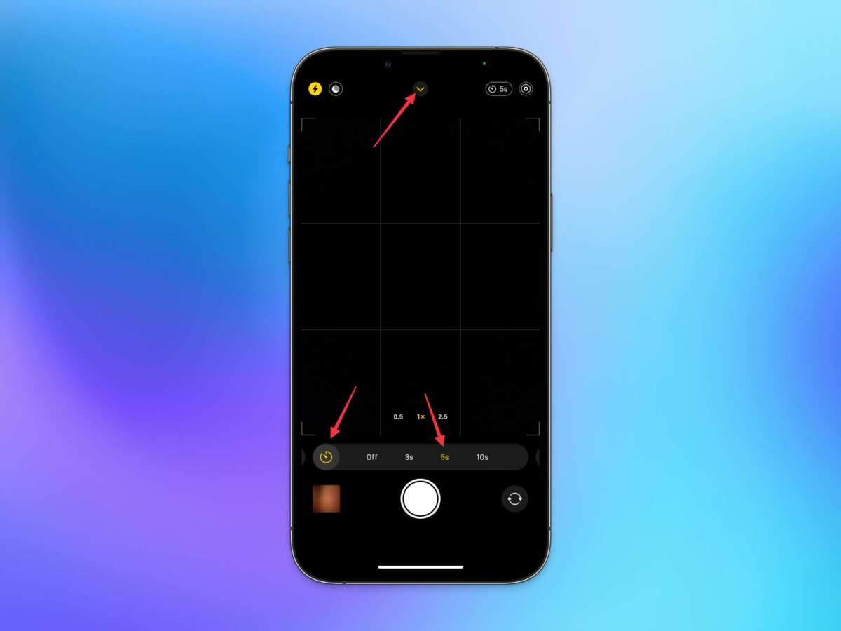 How To Set Timer On Iphone Camera
