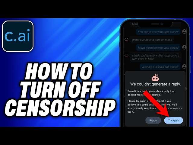 How To Turn Off Censorship On Character Ai Mobile