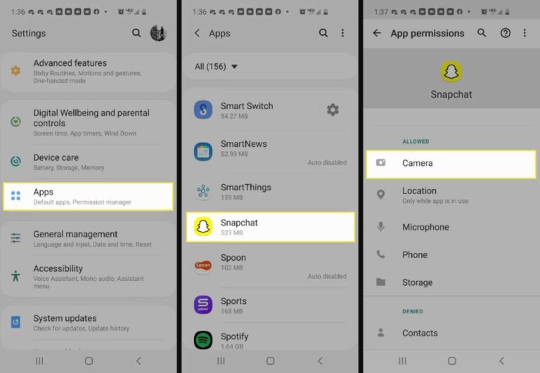 How To Allow Snapchat Access To Camera