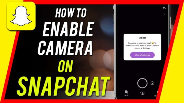 How To Give Snapchat Access To Camera
