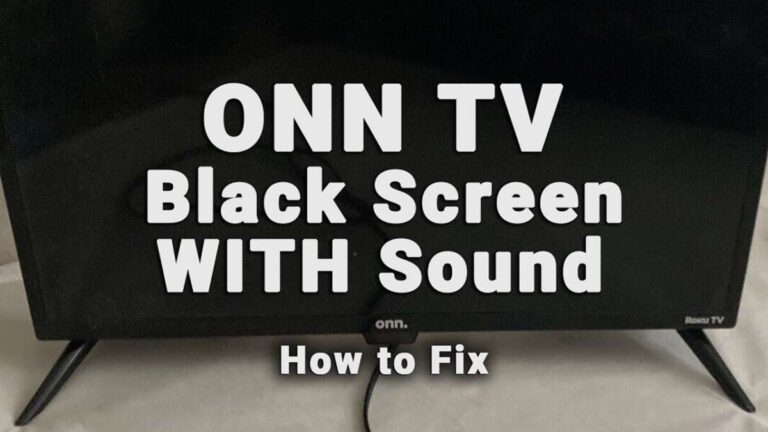 How To Reset Onn TV With Black Screen