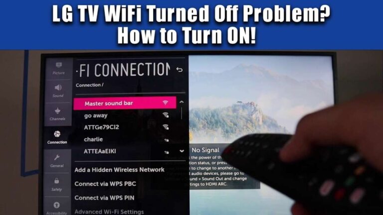 How To Turn WiFi On On LG TV