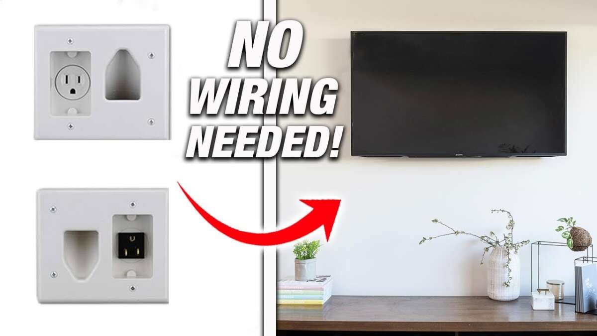 How To Wall Mount A TV Without Cords Showing